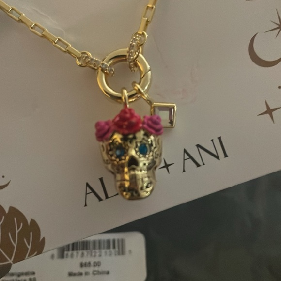 Alex + Ani Calavera Interchangeable Skull Charm Necklace - Picture 2 of 4